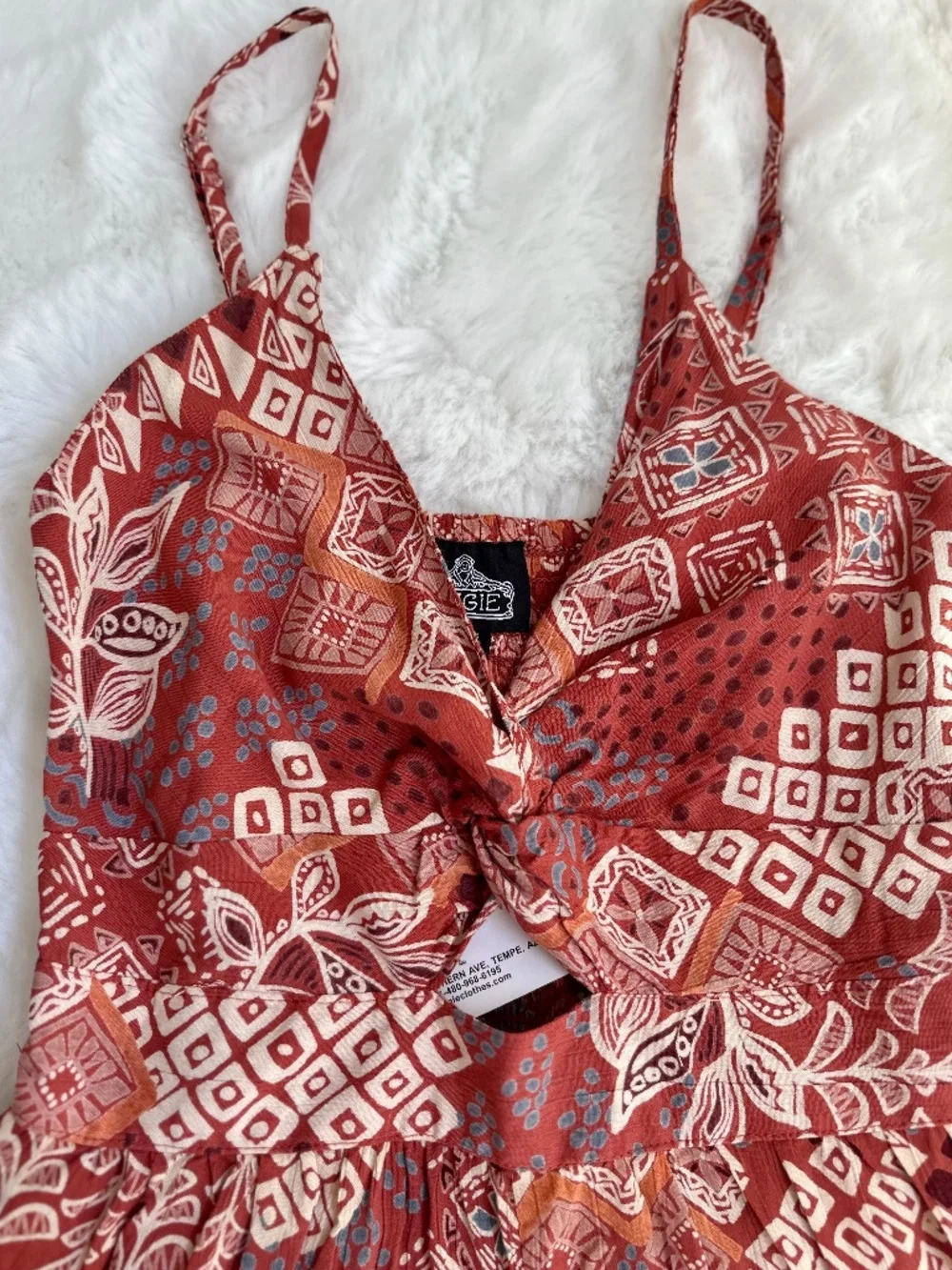 🌿 Angie Boho Smocked Wide-Leg Jumpsuit – Size Small 🌿 - Picture 3 of 13